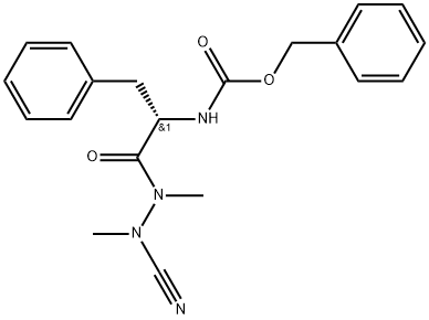 L-Phenylalanine, N''-[(phenylmethoxy)carbonyl]-, 2-cyano-1,2-dimethylhydrazide Structure