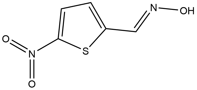 2-Thiophenecarboxaldehyde, 5-nitro-, oxime, [C(E)]- Structure