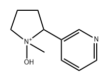 Pyrrolidinium, 1-hydroxy-1-methyl-2-(3-pyridinyl)- Structure