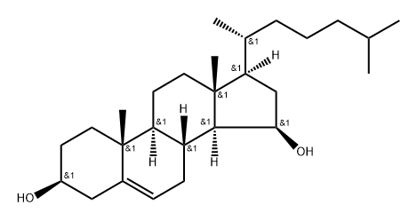 Cholest-5-ene-3,15-diol, (3β,15β)- (9CI) Structure