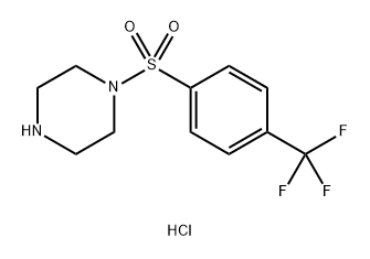 1-[4-(trifluoromethyl)benzenesulfonyl]piperazine hydrochloride Structure