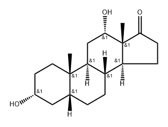 3α,12α-Dihydroxy-5β-androstan-17-one Structure