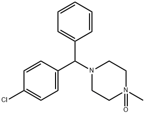 Piperazine, 1-[(4-chlorophenyl)phenylmethyl]-4-methyl-, 4-oxide Structure