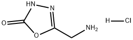 1,3,4-Oxadiazol-2(3H)-one, 5-(aminomethyl)-, hydrochloride (1:1) Structure