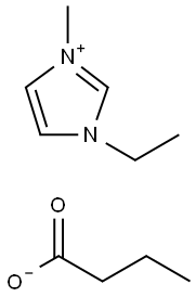 1H-Imidazolium, 3-ethyl-1-methyl-, butanoate (1:1) Structure