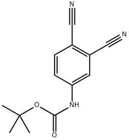 tert-Butyl (3,4-dicyanophenyl)carbamate Structure