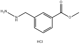 Methyl 3-(hydrazinylmethyl)benzoate hydrochloride 구조식 이미지