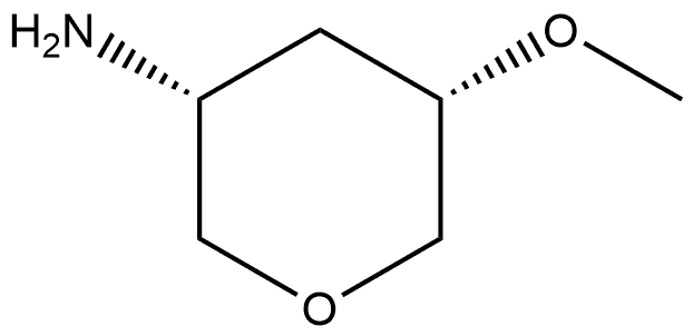 cis-5-Methoxy-tetrahydro-pyran-3-ylamine Structure