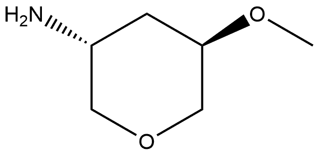 trans-5-Methoxy-tetrahydro-pyran-3-ylamine Structure