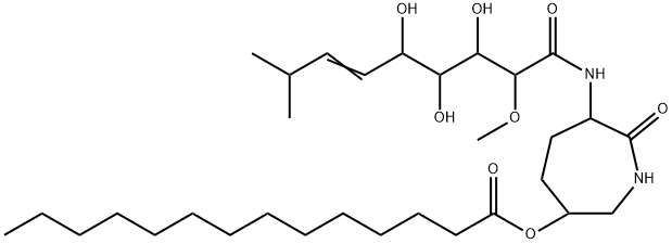 N-Demethyl-6-O-tetradecanoylbengamide Z Structure