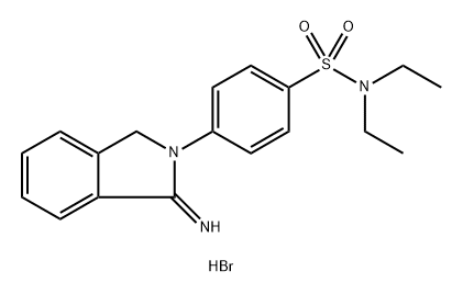 n,n-Diethyl-4-(1-iminoisoindolin-2-yl)benzenesulfonamide hydrobromide Structure