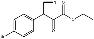 Benzenepropanoic acid, 4-bromo-β-cyano-α-oxo-, ethyl ester Structure