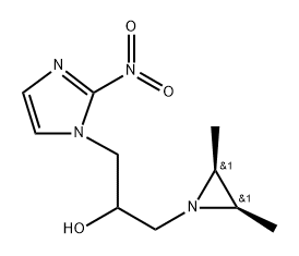 α-[[(2α,3α)-2,3-Dimethyl-1-aziridinyl]methyl]-2-nitro-1H-imidazole-1-ethanol Structure