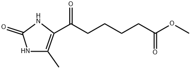 Methyl 2,3-dihydro-5-methyl-ε,2-dioxo-1H-imidazole-4-hexanoate Structure