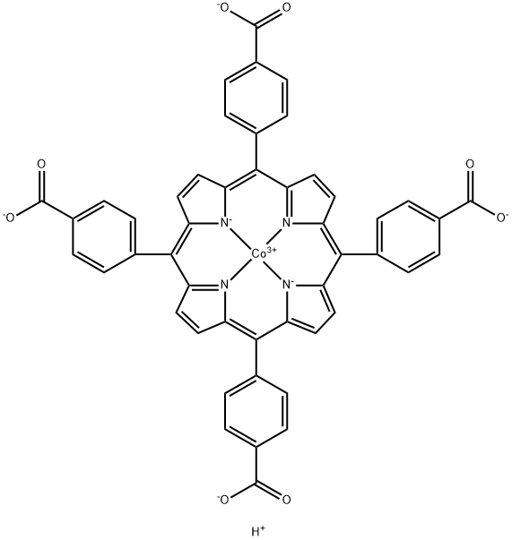 5,10,15,20-TETRAKIS-(4-CARBOXYPHENYL)-PORPHYRIN-Co Structure