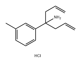 Benzenemethanamine, 3-methyl-α,α-di-2-propen-1-yl-, hydrochloride (1:1) Structure