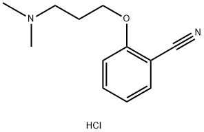 Benzonitrile, 2-[3-(dimethylamino)propoxy]-, hydrochloride (1:1) Structure