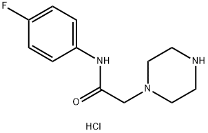 N-(4-fluorophenyl)-2-(piperazin-1-yl)acetamide hydrochloride Structure