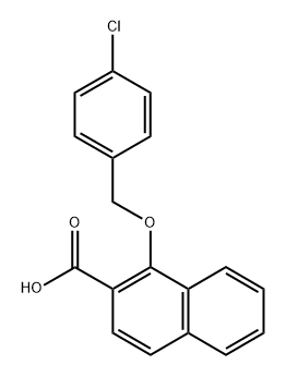 1-((4-chlorobenzyl)oxy)-2-naphthoic acid Structure