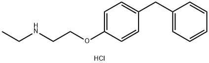 1-[4-Benzylphenoxy]-2-ethylaminoethane hydrochloride Structure