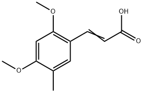 3-(2,4-Dimethoxy-5-methylphenyl)-2-propenoic acid Structure