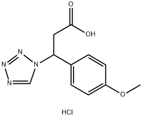 3-(4-methoxyphenyl)-3-(1{H}-tetrazol-1-yl)propanoic acid 구조식 이미지