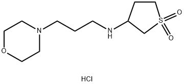 3-{[3-(morpholin-4-yl)propyl]amino}-1lambda6-thiolane-1,1-dione dihydrochloride Structure