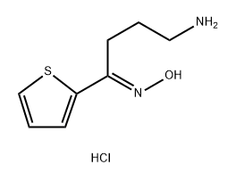 (E)-4-Amino-1-(thiophen-2-yl)butan-1-one oxime hydrochloride Structure