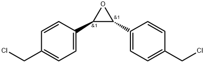 (2R,3R)-2,3-bis[4-(chloromethyl)phenyl]oxirane Structure