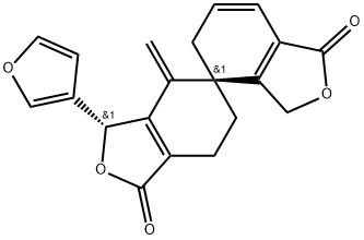 5,4'-Spirobi[isobenzofuran]-1,1'(4H)-dione, 3-(3-furanyl)-3',5',6,7-tetrahydro-4-methylene-, (3S,4'R)- Structure