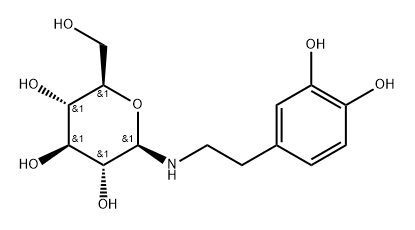 Dopamine-N-beta-GlucosideQ: What is 
Dopamine-N-beta-Glucoside Q: What is the CAS Number of 
Dopamine-N-beta-Glucoside Structure