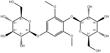 β-D-Glucopyranoside, 2,6-dimethoxy-1,4-phenylene bis- Structure