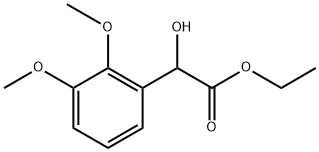 Ethyl α-hydroxy-2,3-dimethoxybenzeneacetate Structure