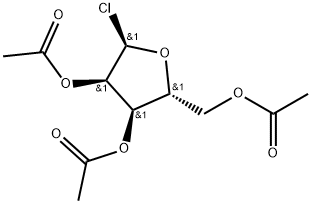 α-D-Ribofuranosyl chloride, 2,3,5-triacetate 구조식 이미지