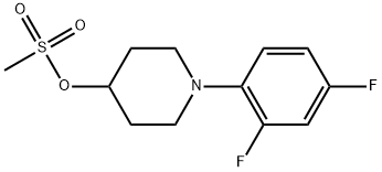 1-(2,4-Difluorophenyl)-4-piperidinol 4-methanesulfonate Structure