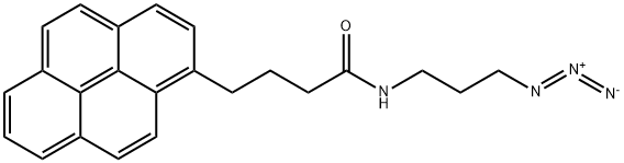 N-(3-azidopropyl)-4-(pyren-1-yl)butanamide 구조식 이미지
