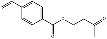 4-Vinylbenzoic acid 3-oxo-butyl ester Structure