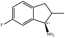 (1R)-6-fluoro-2-methyl-2,3-dihydro-1H-inden-1-amine Structure