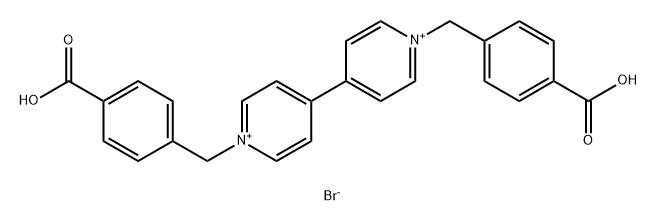 4,4'-Bipyridinium, 1,1'-bis[(4-carboxyphenyl)methyl]-, bromide (1:2) Structure