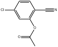 2-(Acetyloxy)-4-chlorobenzonitrile Structure