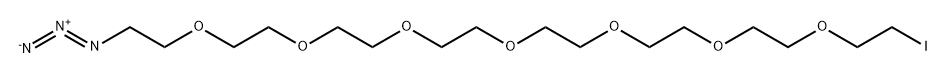 3,6,9,12,15,18,21-Heptaoxatricosane, 1-azido-23-iodo- Structure