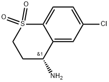 (R)-4-amino-6-chlorothiochromane 1,1-dioxide Structure