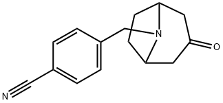 4-((3-Oxo-8-azabicyclo[3.2.1]octan-8-yl)methyl)benzonitrile Structure