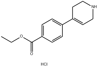 ethyl 4-(1,2,3,6-tetrahydropyridin-4-yl)benzoate hydrochloride Structure