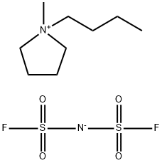 1-Butyl-1-methylpyrrolidinium Bis(fluorosulfonyl)imide 구조식 이미지