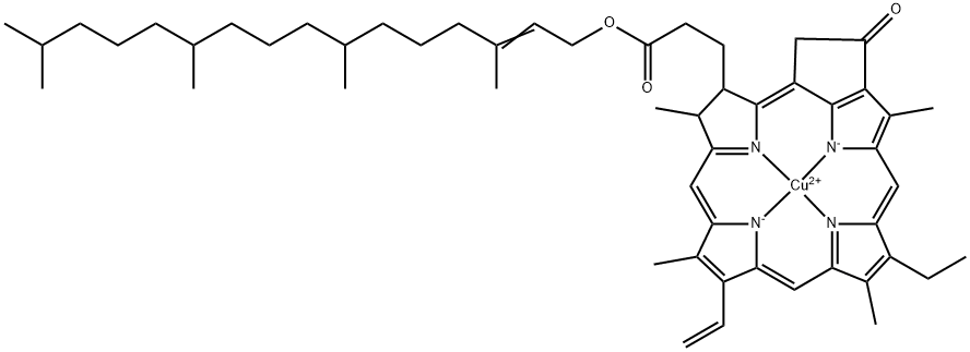 Cu(II) Pyropheophytin a Structure