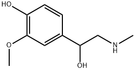 Benzenemethanol, 4-hydroxy-3-methoxy-α-[(methylamino)methyl]-, (+)- Structure