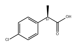 Benzeneacetic acid, 4-chloro-α-methyl-, (αR)- Structure