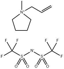 1-Allyl-1-methylpyrrolidinium Bis(trifluoromethanesulfonyl)imide 구조식 이미지