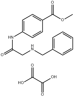 Methyl 4-(2-(benzylamino)acetamido)benzoate oxalate Structure